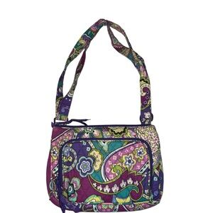Vera Bradley Purple and Green Crossbody Bag
